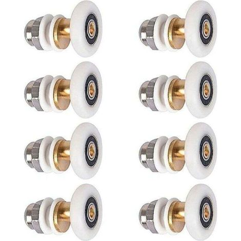 Roulettes Coulissantes Pour Porte De Douche 8 Pièces 25mm Roues De Rechange