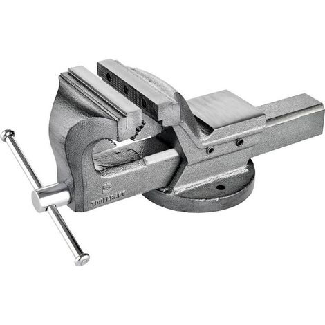 [GEBRAUCHT] B-Ware Toolcraft Schraubstock Spannstock Werkzeughalter 100mm Backenbreite 125mm max. (1/2)