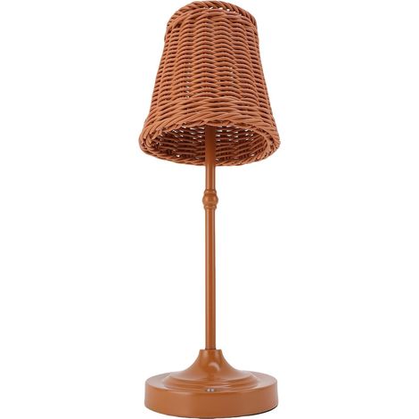 Hyuduo Lampe de Table en Rotin Rechargeable, Lumière LED sans Fil (1/5)