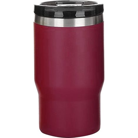 Isolierter Dosenkühler aus Edelstahl 304 für 14-Unzen-Dosen (ca. 400 ml) – ideal für unterwegs und im Auto – Rosarot (1/5)