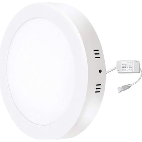 Plafoniera Led Soffitto Rotonda 18W Luce Naturale 20 cm Pannello Faretto (1/5)