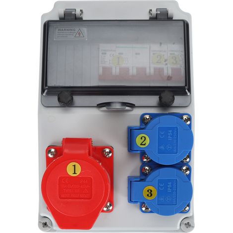 Boîte de prise étanche industrielle de Style européen, 2 pièces, 2 cœurs 220-250V16A 5 380-415V16A, disjoncteur C16