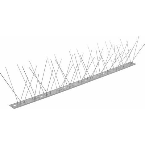 Lot de 10 pièges anti-oiseaux 50 cm – 5 m pics en acier inoxydable – Répulsif pigeon. moineau. corbeau. chat pour balcon. toit (1/5)