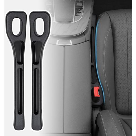 Paquete de 2 cojines universales para asientos de coche, compatibles con la mayoría de los modelos (negro)