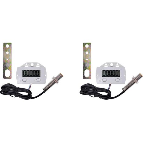 Compteur numérique électronique 2X 5 chiffres avec capteur de proximité magnétique industriel, compteur de poinçonnage A (1/5)