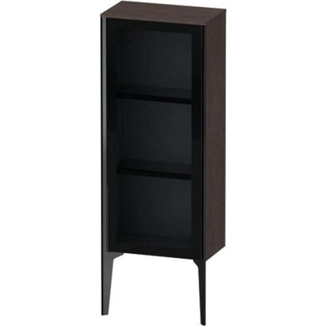 Duravit Xviu - Armoire 89x40x24 cm, 1 porte, charnières à droite, verre/chêne foncé XV1360RB272 (1/2)
