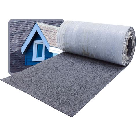 DAPRONA Dachschindeln, Firstabdeckung 5m x 32cm, Bitumen Firstband für Gartenhaus, Carport - Grau