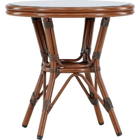 Table d'Appoint de Jardin "Sagres" 60cm Marron (1/5)