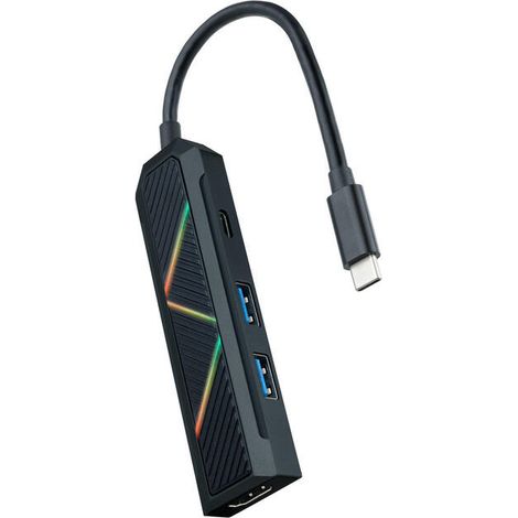 Hub USB 3.1 Tipo-C Nanocable 10.16.0401/ 2 Puertos USB/ 1 USB Tipo-C/ 1 HDMI/ Negro (1/4)