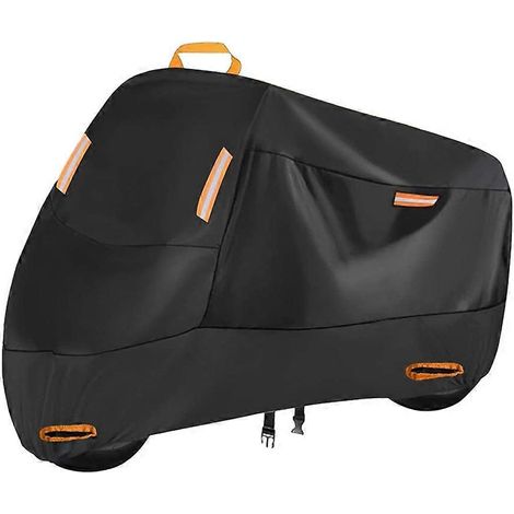 Wasserdichte Ganzjahres-Motorradabdeckung, staubdicht, UV-beständig, Schutz für Roller im Freien, 210D, abriebfest, Größe M (1/5)