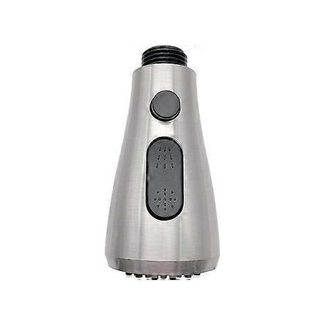 Küchenarmatur-Brausekopf mit 3 Modi, Ersatz-Brausekopf für Küchenmischer, mit Pausentaste, gebürstetes Nickel, G1/2"