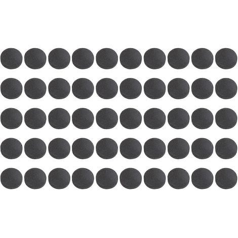 50 patins d'isolation pour haut-parleurs, barres de son et lecteurs CD, autocollants, antidérapants, épais, pour une meilleure isolation des vibrations. (1/4)