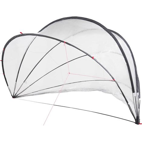 Maison Exclusive - Dôme de piscine Transparent 500 x 500 x 236 cm PVC