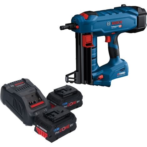 Chiodatrice per calcestruzzo Bosch GNB 18V-38 Professional 18 V 13 - 38 mm BITURBO Brushless + 2x batteria ProCORE 8,0 Ah + caricabatteria