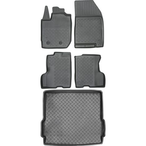 Ensemble de tapis de sol et de coffre pour Dacia Duster II SUV (à partir de 2017).