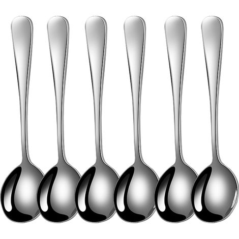 Cuchara De Té - Acero Inoxidable - 6 Unidades - Para Café, Té, Postres Y Sopas (1/5)