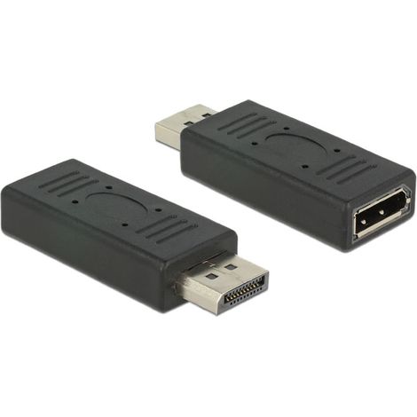 Delock adaptador displayport 1.2 macho  displayport hembra por puerto