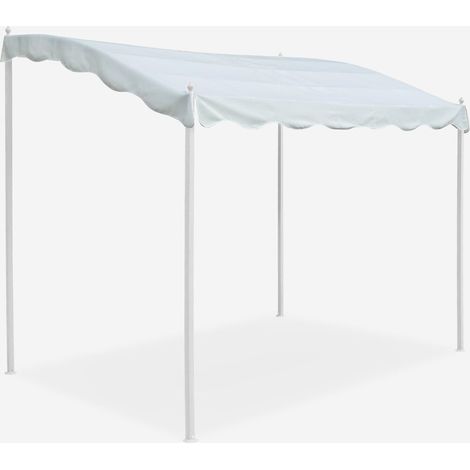 Pavillon 3x2 Meter Garten Stahl Café Hotel Pergola - Weiß
