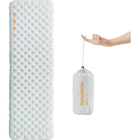 Matelas isolant thermique 3,2R ultra léger pour 4 saisons (-5 ℃), matelas gonflable durable haute valeur R, haute isolation, pour l'hiver (1/5)