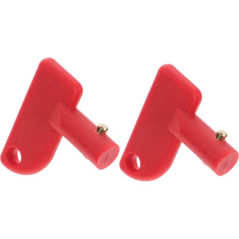 2pcs Battery Cutter Handle For Cars Trucks Boats Disconnect Switch Battery Accessory Auto Safety Cut Off Emergency (1/5)