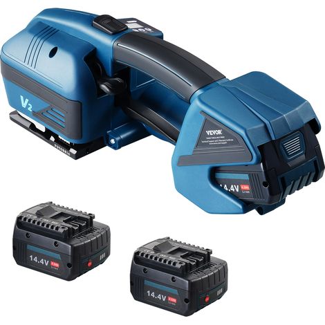 VEVOR Cercleuse electrique pour sangles PP PET 0,89-1,6 cm, outil de cerclage portable avec affichage numerique, machine a cercler automatique alimente par batterie pour palettes boites deemballage (1/5)
