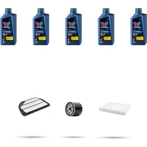Kit tagliando 3 FILTRI e 5L OLIO compatibile con Suzuki Vitara II 1.4 Hybrid 95kw Dal 2019 (1/5)