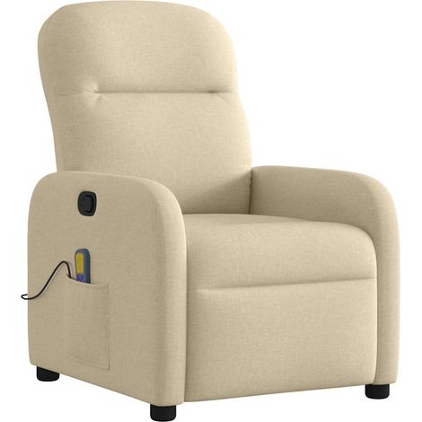 Maison Exclusive - Massagesessel Creme Stoff