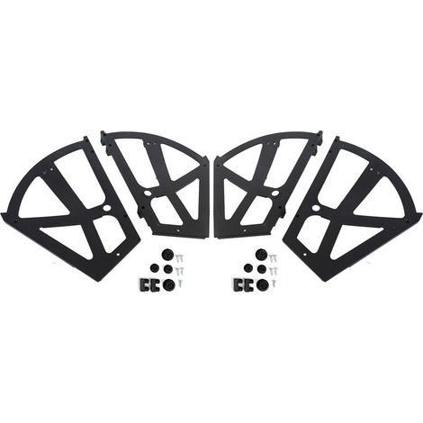 Accessoires de Commode Chaussures - Jeu de 4 Plaques Tournantes ABS pour Doubler la Capacité avec Accessoires de Fixation (1/5)