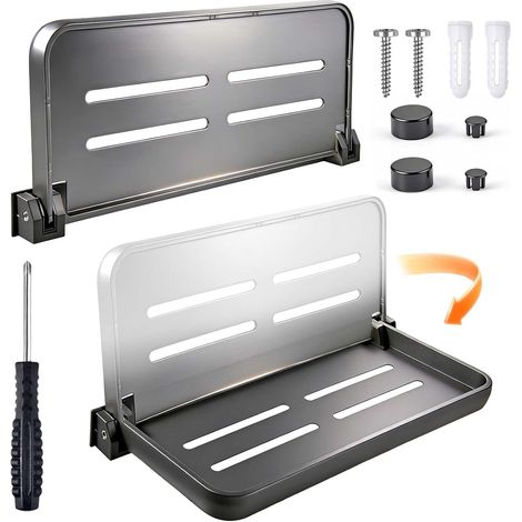 Étagères murales Pliantes en Aluminium pour Camping-Cars, étagères murales escamotables, pièces et quincaillerie pour Camping-Cars, rangements flottants Polyvalents et Peu encombrants (1/5)
