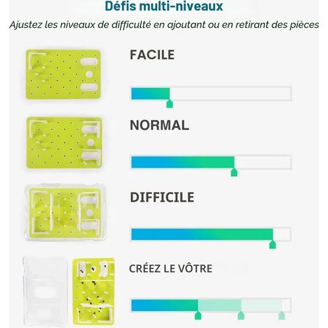 Jouet distributeur de nourriture pour chat, puzzle interactif anti-glouton, stimulation mentale et jeu d'intelligence pour chat (1/5)