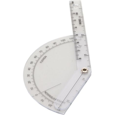 Transparenter medizinischer Messlineal aus Kunststoff, 120° orthopädischer Winkel für klinische Präzision