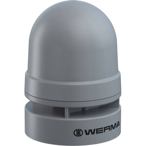 Werma Signaltechnik Sirena 160.700.75 Mini Sounder Dauer/Puls 24VAC/DC GY Tono pulsato, Tono continuo 24 V 95 dB (1/2)