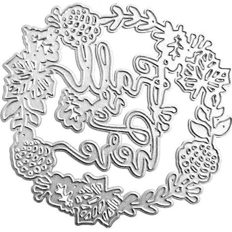 Metall-Stanzformen, Kränze, Girlanden, Schneideschablonen, DIY-Vorlagen, Scrapbooking