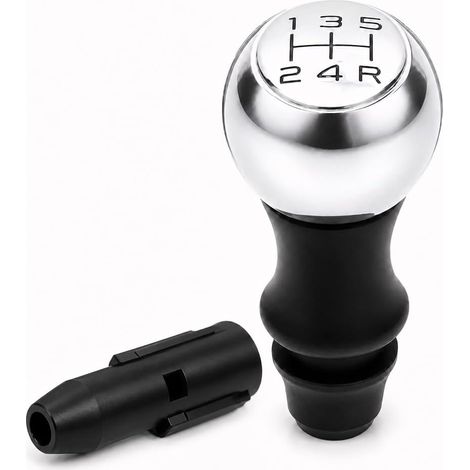 Pomello del cambio manuale a 5 velocità per auto 206 207 3008 ecc./C2 C3 C4 Picasso Berlingo Saxo (Argento) (1/5)