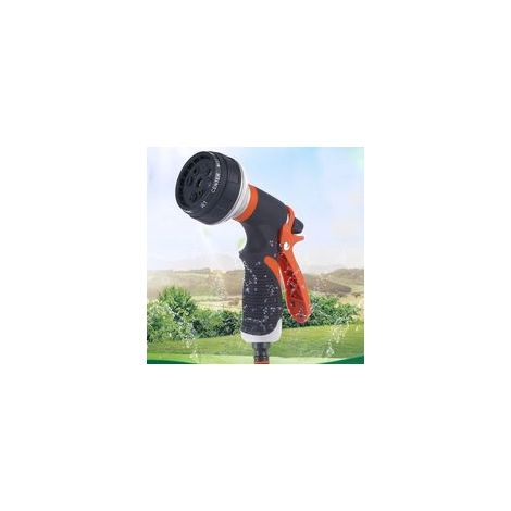 Pistola de agua a alta presión para limpiar jardines, coches y mangueras de jardín, con boquilla ajustable. - Crezuo (1/5)