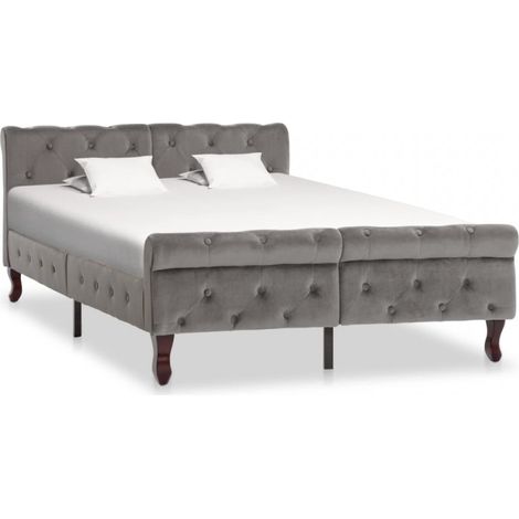 Giroletto Grigio in Velluto 120x200 cm vidaXL (1/5)