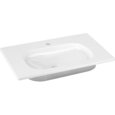 Lavabo de cerámica ROYAL UNIVERSE 505 x 16 x 355 mm para mezclador de 1 orificio, ge, blanco blanco KEUCO
