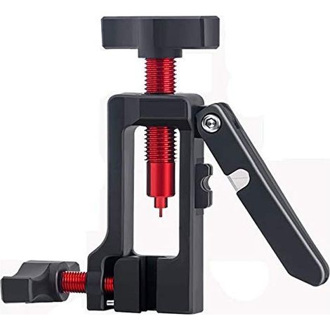Outils de réparation de vélo Coupe-Tube de vélo Outil d'insertion de Pilote d'aiguille T tête Outil d'installation d'aiguille d'huile de Plat d'huile pour vélo (Noir) (1/5)