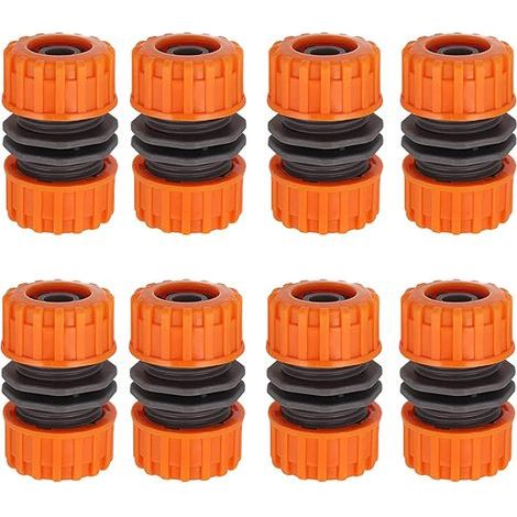 A Lot de 8 Connecteurs Rapides Raccord Connecteurs de Pantalon Double Plug Pour Pantalon de Jardin 1/2\" (1/4)
