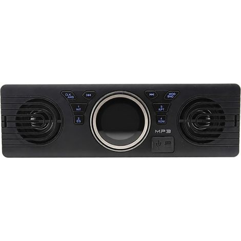 Radio para coche eléctrico de 12 V con reproductor de MP3 y tarjeta de memoria SD, altavoz Bluetooth integrado, lector de tarjetas SD y lector de tarjetas de memoria de 12 V. (1/5)