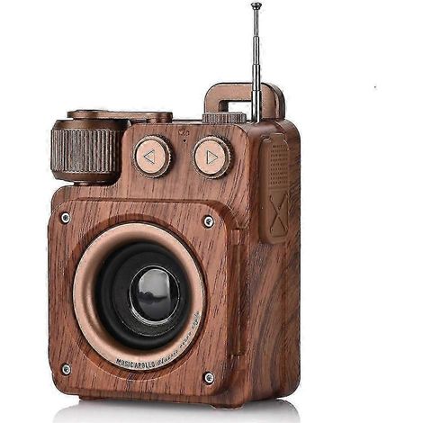 Enceinte Bluetooth rétro, radio rétro pour la maison ou le bureau, décoration vintage, enceinte Bluetooth radio portable vintage kns (1/5)