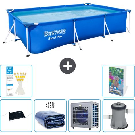 Bestway Piscina Bestway Steel Pro Rectangular - 300x201x66 cm - 7-piezas S42 (1/5)