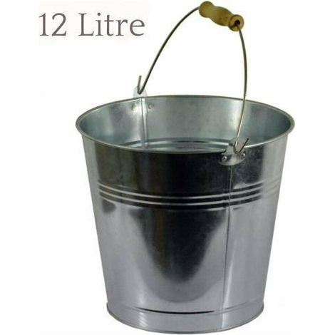 12 Litre Galvanised Steel Bucket (1/4)