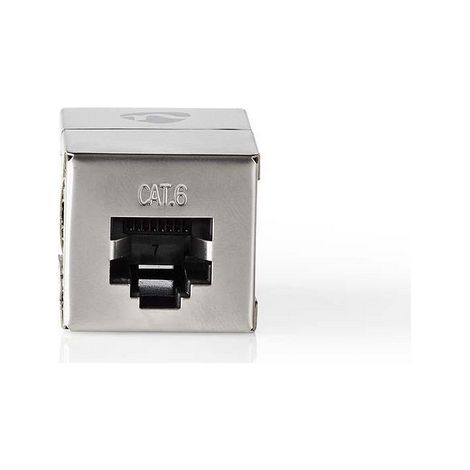 Conector de red adaptador blindado rj45 hembra rj45 hembra recto metales caja