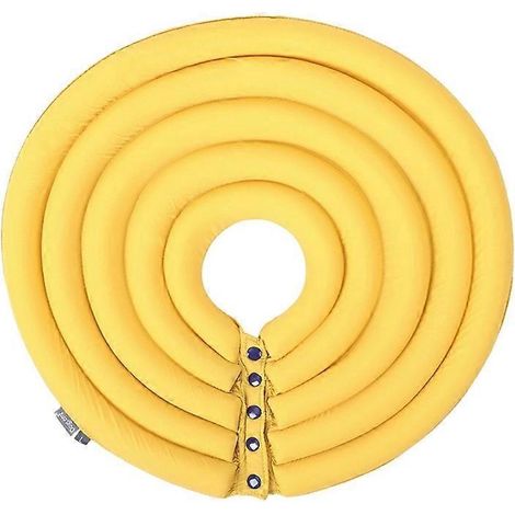 Leichtes, verstellbares Genesungshalsband für kleine, mittlere und große Hunde und Katzen - XXL - gelb, Halsschutzhalsband, medizinisches Zubehör für Tiere, postoperativ, bequem und verstellbar.