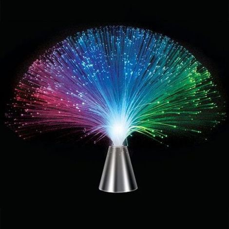 Lampe à fibres optiques LED - Changement de couleurs - Pour décoration d'ambiance et fête - Cadeau (1/5)