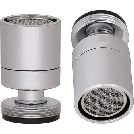 24mm Male Thread Aerator, Swivel Sink Faucet Barrel, Water Saving Faucet Spout Aerator for Bathroom Kitchen, Polished Chrome (M24) - (1/4)