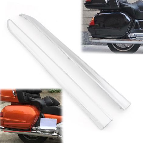 Convient aux baguettes de finition latérales pour GL1800 2001-2011, baguettes de finition électroplaquées modifiées, baguettes anti-rayures pour boîtes latérales (1/5)