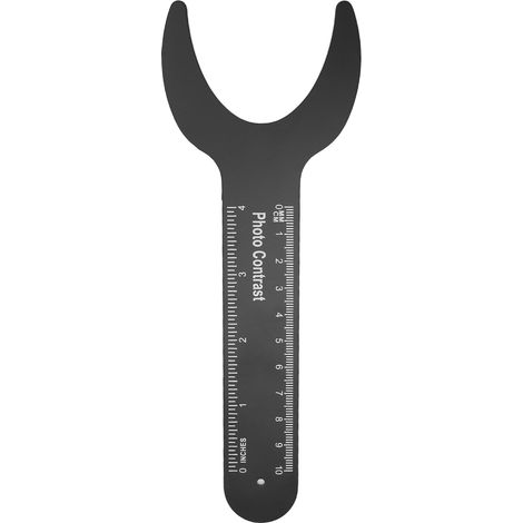 Fond noir intraoral C-4D professionnel en métal portable pour photographie dentaire, contrasteur photo (1/5)