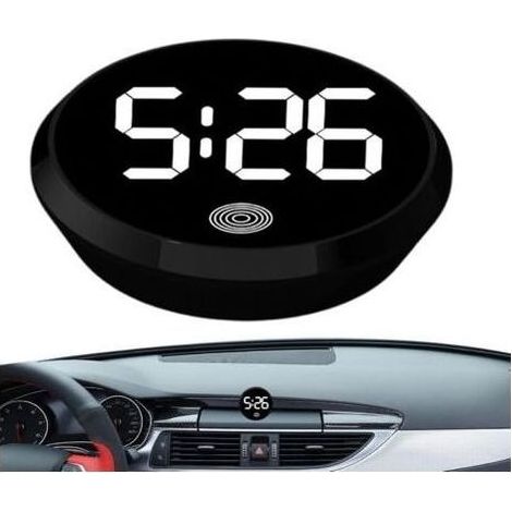 Petite Horloge Numérique Pour Voiture, Horloge Électronique Pour Tableau De Bord De Voiture, Horloge De Voiture Pour Tableau De Bord Numérique, Montre Polyvalente Pour Voiture, 4.6cm (1/5)